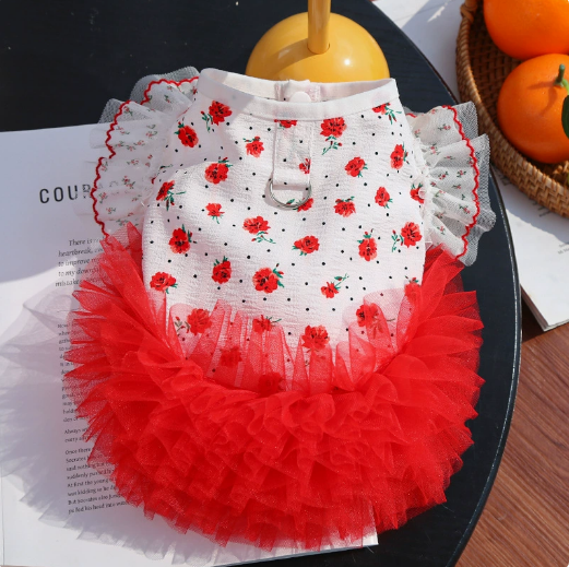 Dog and Cat Skirt - Spring and Summer Lightweight Princess Skirt with Flared Hem