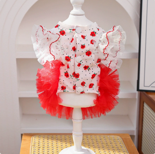 Dog and Cat Skirt - Spring and Summer Lightweight Princess Skirt with Flared Hem