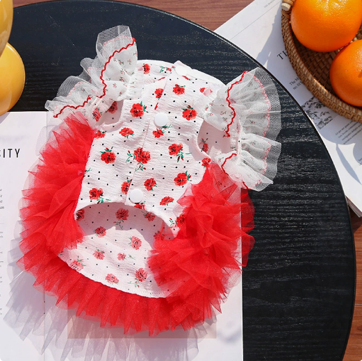 Dog and Cat Skirt - Spring and Summer Lightweight Princess Skirt with Flared Hem