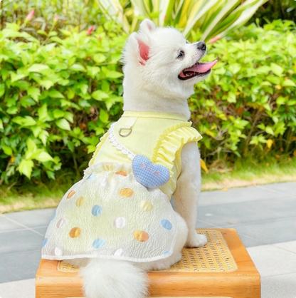 Doggy skirt, ice silk ultra-thin elastic pet clothes, summer anti-dander pet clothes