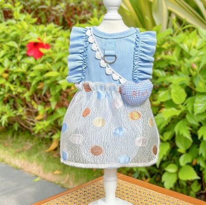 Doggy skirt, ice silk ultra-thin elastic pet clothes, summer anti-dander pet clothes