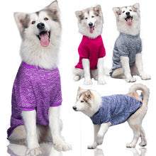 Medium and large dog autumn and winter wool hoodie warm pet dog and cat clothing supplies