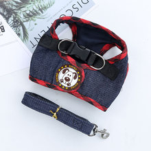 Spring/summer dog leash Cowboy outdoor chest harness Pet dog leash supplies Teddy cat available