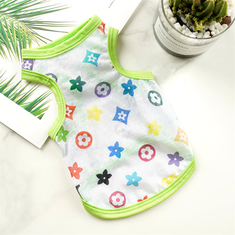 Pet small medium-sized dog clothing spring summer sun protection cooling vest