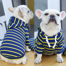 Pet dog cat Hoodie Striped clothing supplies spring and summer