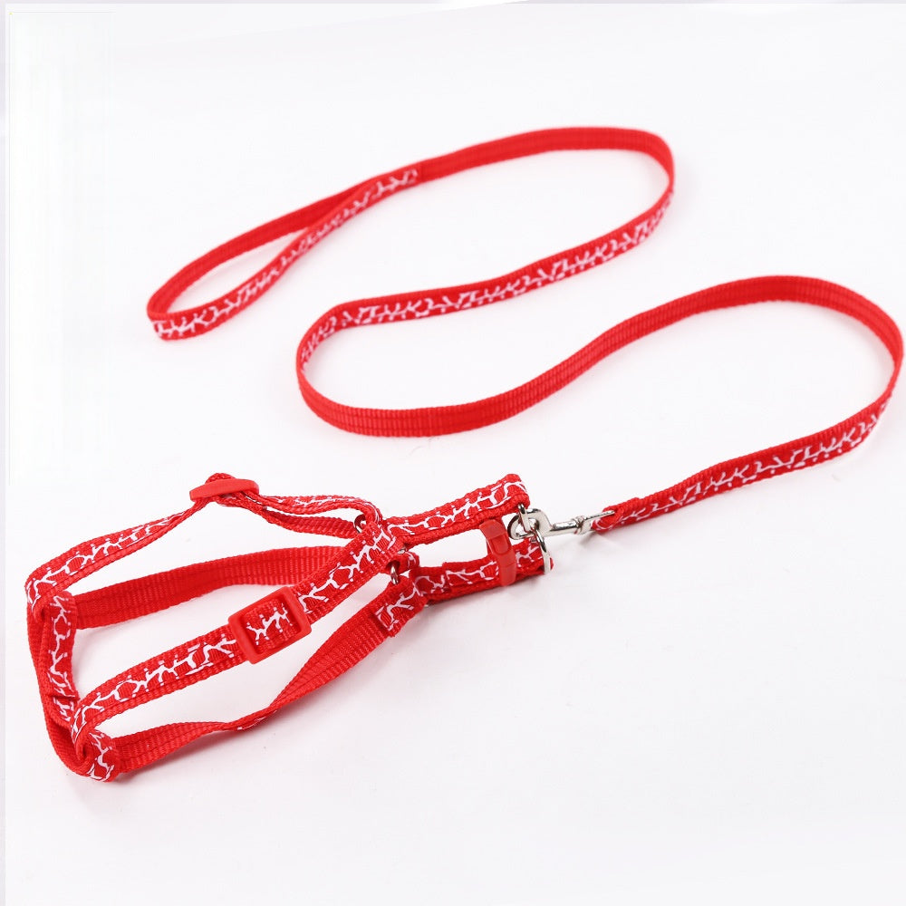 Nylon outdoor explosion-proof impact leash walking dog chain cat traction chest strap supplies manufacturers wholesale