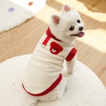 Four-legged Coat - Autumn/Winter Dog Accessories - Color-matched Outerwear - Can Be Tethered