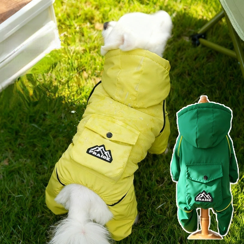 Pet dog and cat clothing - Warm thick fleece coat for outdoor use in autumn and winter, suitable for four-legged pets.