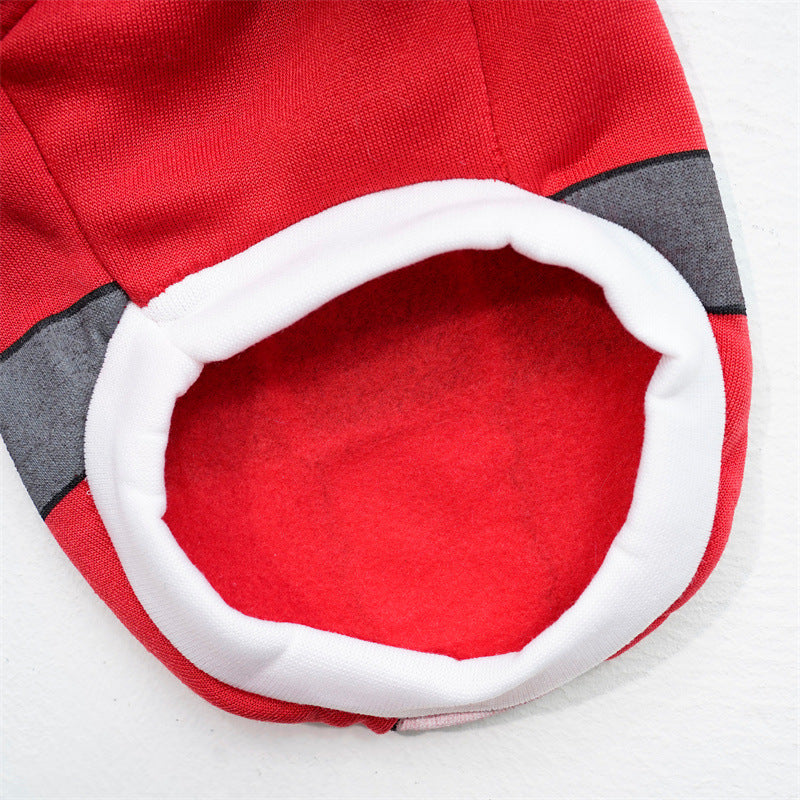 Autumn and winter pet clothes Small big dog Teddy cat cotton-padded clothing funny old man Christmas supplies