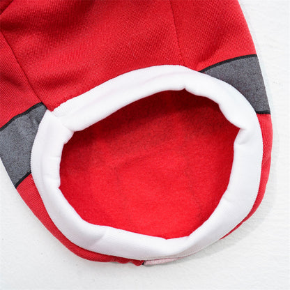 Autumn and winter pet clothes Small big dog Teddy cat cotton-padded clothing funny old man Christmas supplies