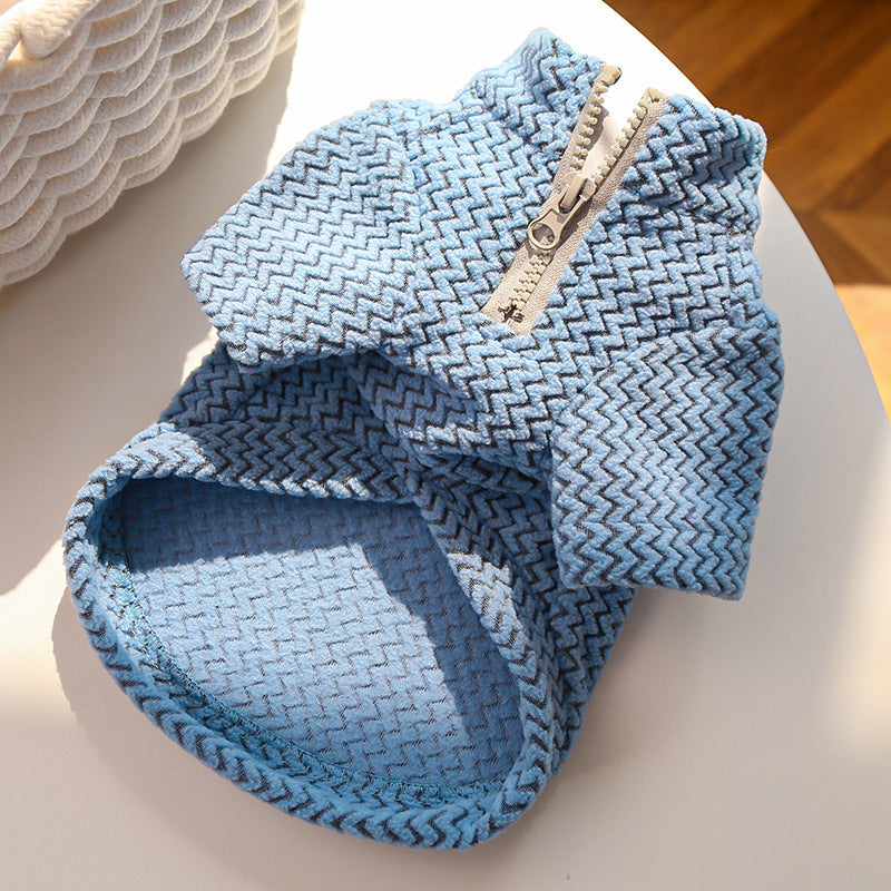 Doggy coat made of woolen flannel for autumn and winter