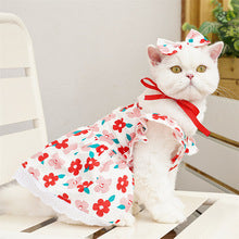 Pet clothes flying sleeve three-color dress spring and summer puppy cat clothing supplies wholesale