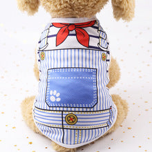 Spring and summer tank tops Dog and cat clothes suspenders Mesh clothing Pet clothes