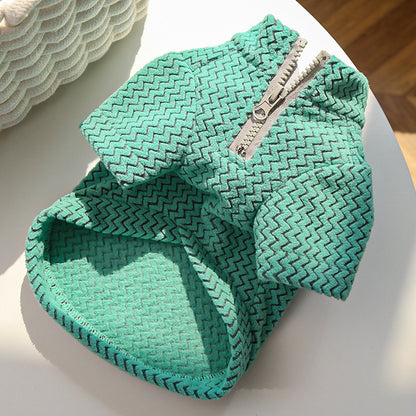 Doggy coat made of woolen flannel for autumn and winter