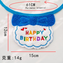 Pet ins wind birthday drool towel bib scarf Dog cat hat accessories wholesale factory direct sales