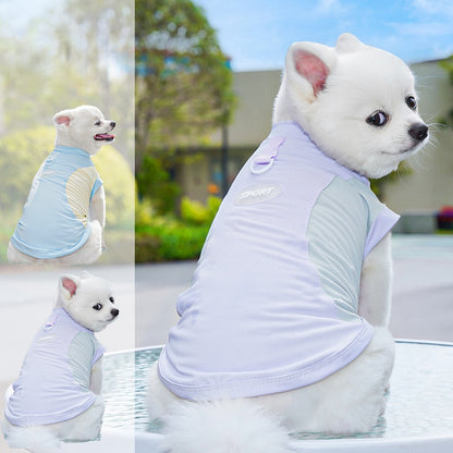 Spring and summer dog clothes Dog clothes Cat clothes Ice silk vest Small medium sized dog sun protection pet clothes
