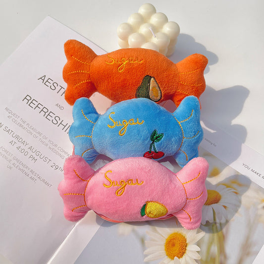 Grinds and grinds and grinds and chews and candy stuffed vocal pet toys
