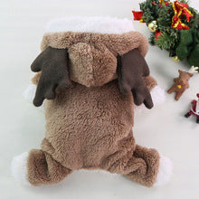 Autumn Winter Christmas four legs thick fleece warm button dog pet cat clothing supplies Teddy