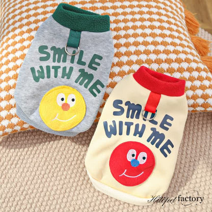 Winter and autumn fleece pullover for pet dogs