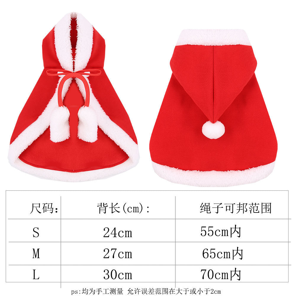 Small big Dog Christmas pet supplies clothes Teddy cat cotton-padded clothing funny autumn and winter pet clothing