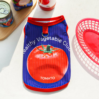 Ice silk spring and summer new fruit pattern clothing small, medium and large dog cat pet clothes dog clothes factory direct sales can be customized