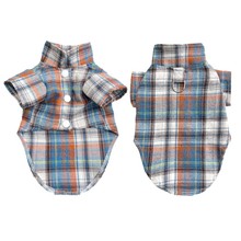 Plaid shirt suit wedding dress dog and cat costume