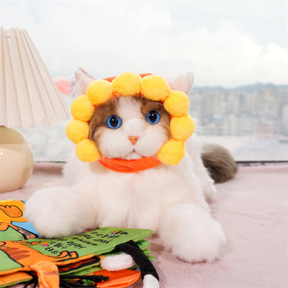 New cute sunflower hat adjustable pet headwear
