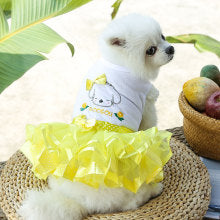 Spring summer Dog cat pet fruit dress Large, small, medium dog dress clothes