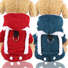 Bear thickened four-legged puppy cat clothes Pet supplies clothing