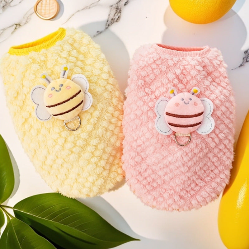 Flannel warm dog and cat vest pet supplies