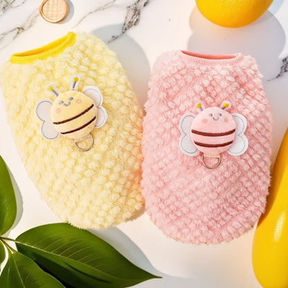 Flannel warm dog and cat vest pet supplies