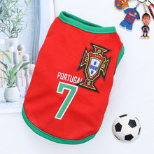 Pet small, medium dog spring summer net vest World Cup basketball clothes Cat supplies