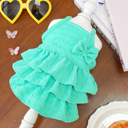 The new thin princess dress for spring and summer pet dogs