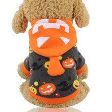 Halloween Christmas uniforms funny pet dog cat clothes supplies autumn winter pumpkin into a two-legged costume