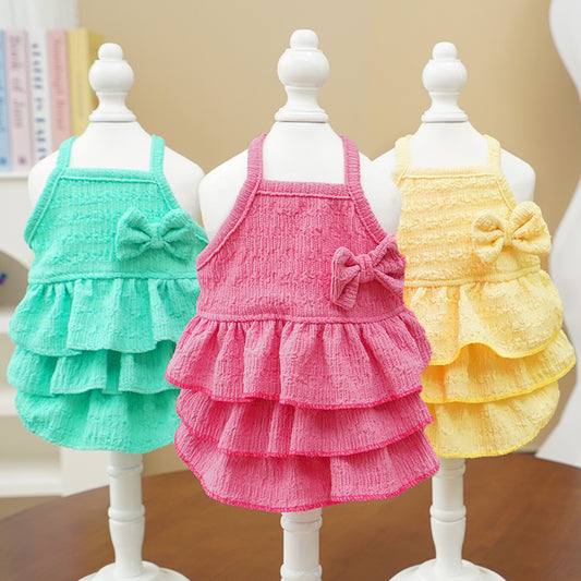 The new thin princess dress for spring and summer pet dogs