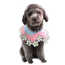 Dog and cat shawl Saliva Towel Pet clothing accessories Knitted Spring summer Autumn winter bib belly pocket