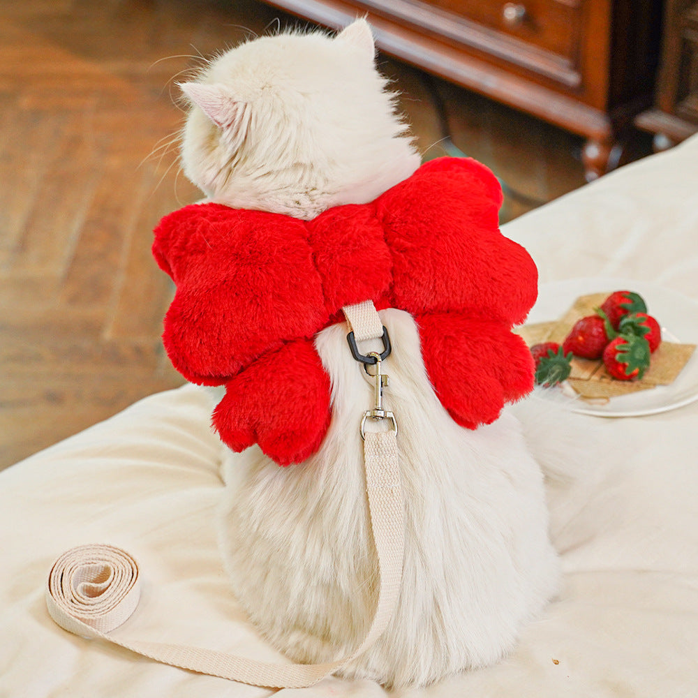 Belt-like chest harness traction rope