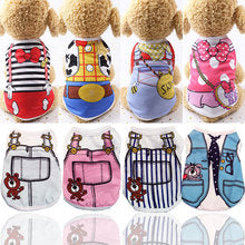 Spring and summer tank tops Dog and cat clothes suspenders Mesh clothing Pet clothes