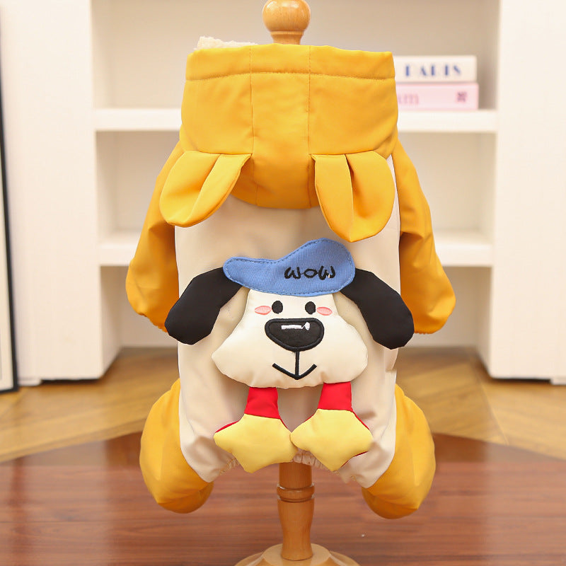 Pet dog and cat clothing - Waterproof, windproof, warm-resistant, thickened, all-weather cotton coat