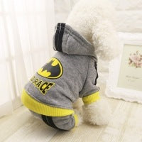 Two-leg hoodie sports cartoon dog dog cat clothes Autumn and winter pet clothing supplies