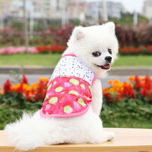 Watermelon vest Crab Spring/Summer Mesh Breathable Dog Clothing Vest Cat pet supplies Teddy Comfort