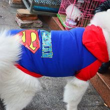 Pet autumn and winter large small dog dog cat clothes Superman Batman Golden hair Samo supplies wholesale