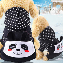 Pet supplies Small medium-sized dog dog clothes cat clothing autumn and winter four-legged cotton-padded cartoon change suit