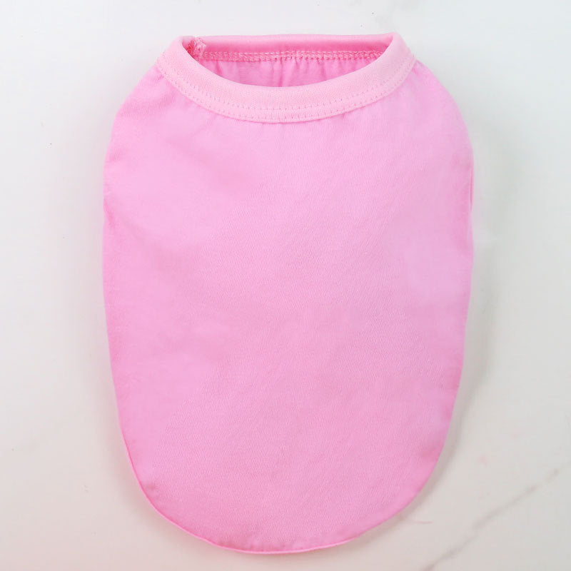 Small medium large dog  spring summer autumn new pet clothes vest supplies two feet clothes