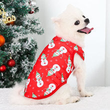 Pet Dog Cat Christmas vest clothes Pet small medium dog Teddy Bee bear snowman elk supplies decoration