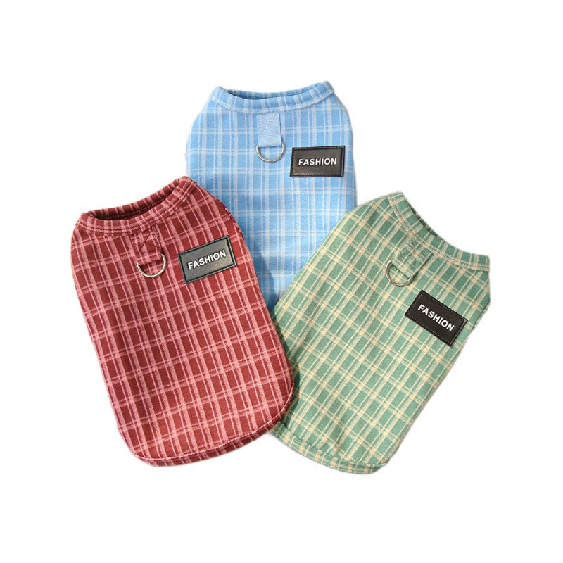 Pet clothing - Fall/Winter vintage check shirts - Dog and cat clothes