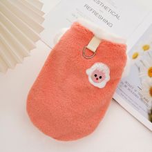 Pet clothing autumn and winter flannel embroidery thickened warm dog and cat clothing manufacturers wholesale supplies