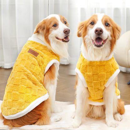 New autumn-winter pet clothing - small, medium, large-sized dogs - plush and warm fleece vests