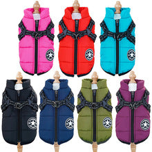 Pet clothes waterproof thickening warm dog cat padded winter chest back cotton vest supplies wholesale