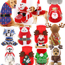 Small big Dog Christmas pet supplies clothes Teddy cat cotton-padded clothing funny autumn and winter pet clothing